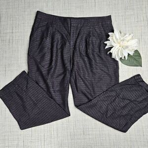 Banana Republic‎ Avery Full Length Pants Diamond Pattern Shimmer Size 6.